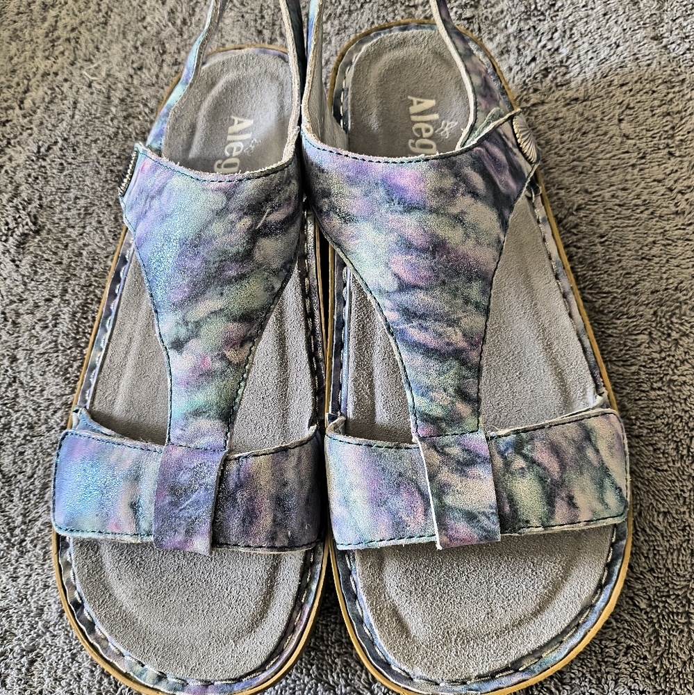 Alegria Women's Kendra Multicolor Sandals Size 41 US-10.5 Summer Beach